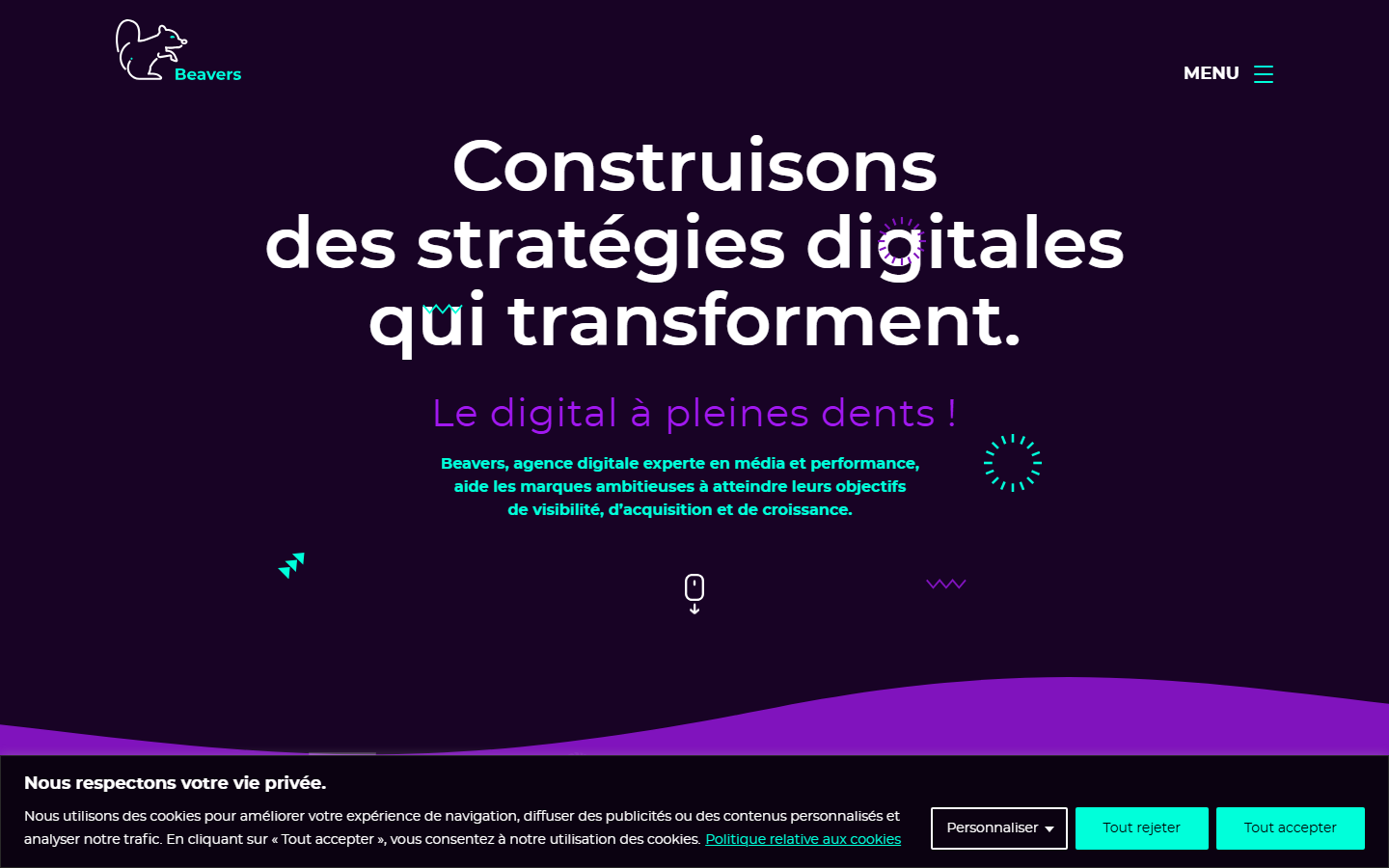 Aperçu du site de BEAVERS