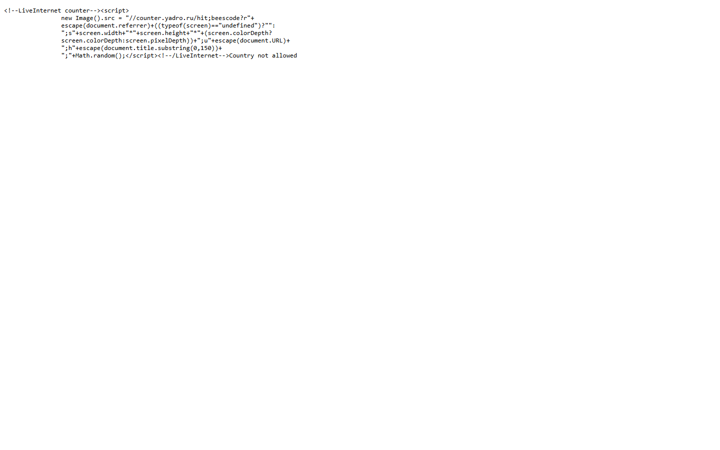 Aperçu du site de BEESCODE