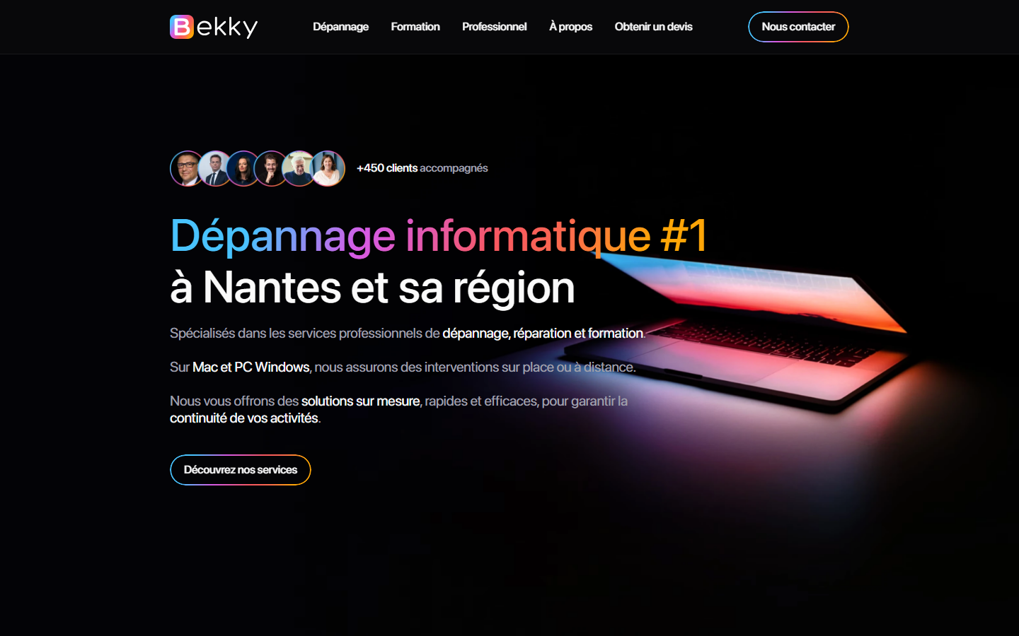 Aperçu du site de BEKKY INFORMATIQUE