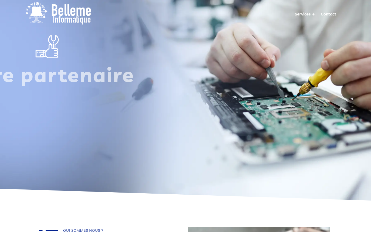 Aperçu du site de BELLEME INFORMATIQUE