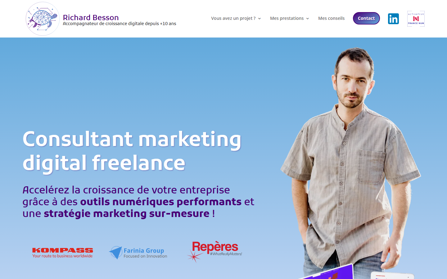 Aperçu du site de Richard Besson