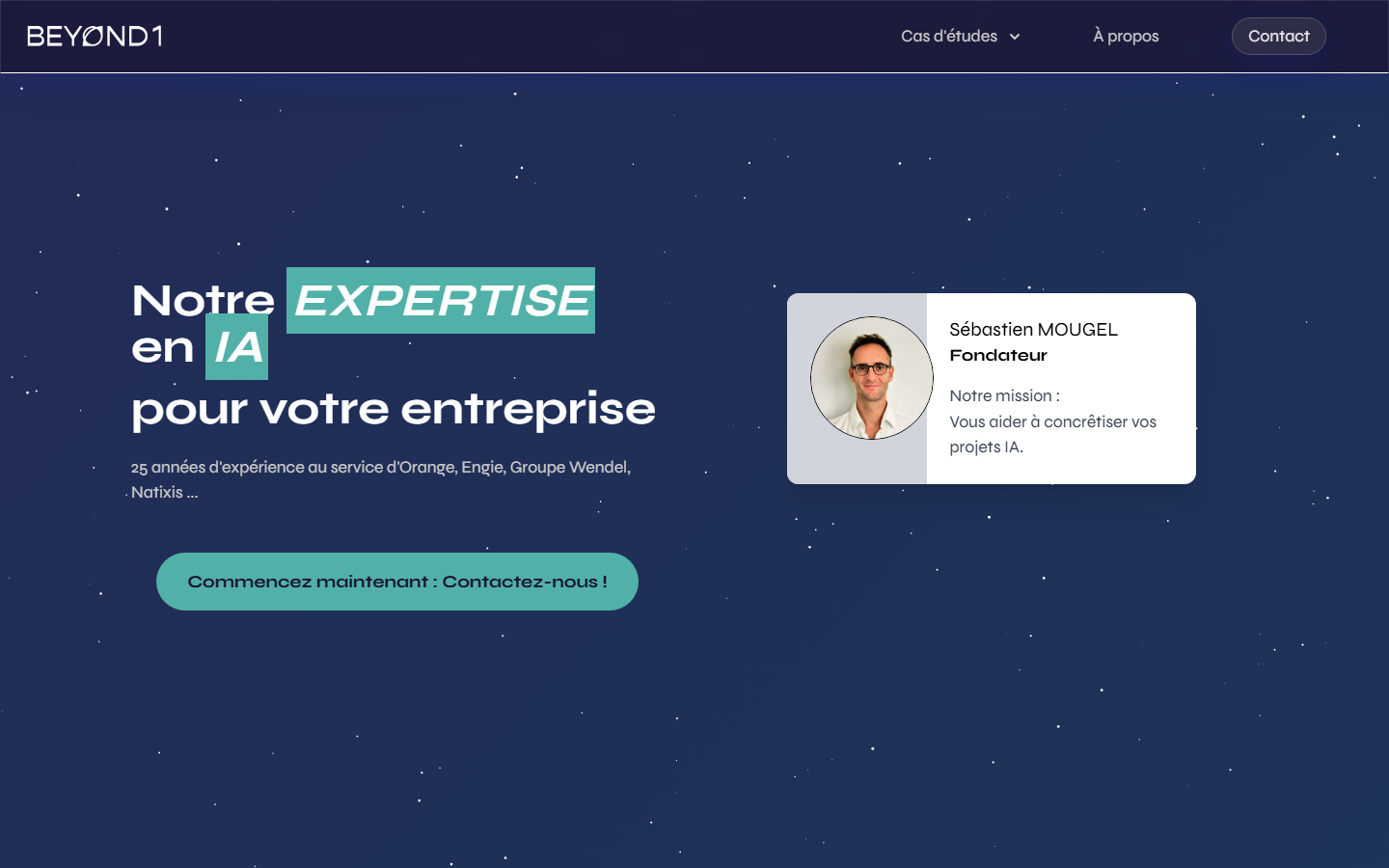 Aperçu du site de BEYOND1