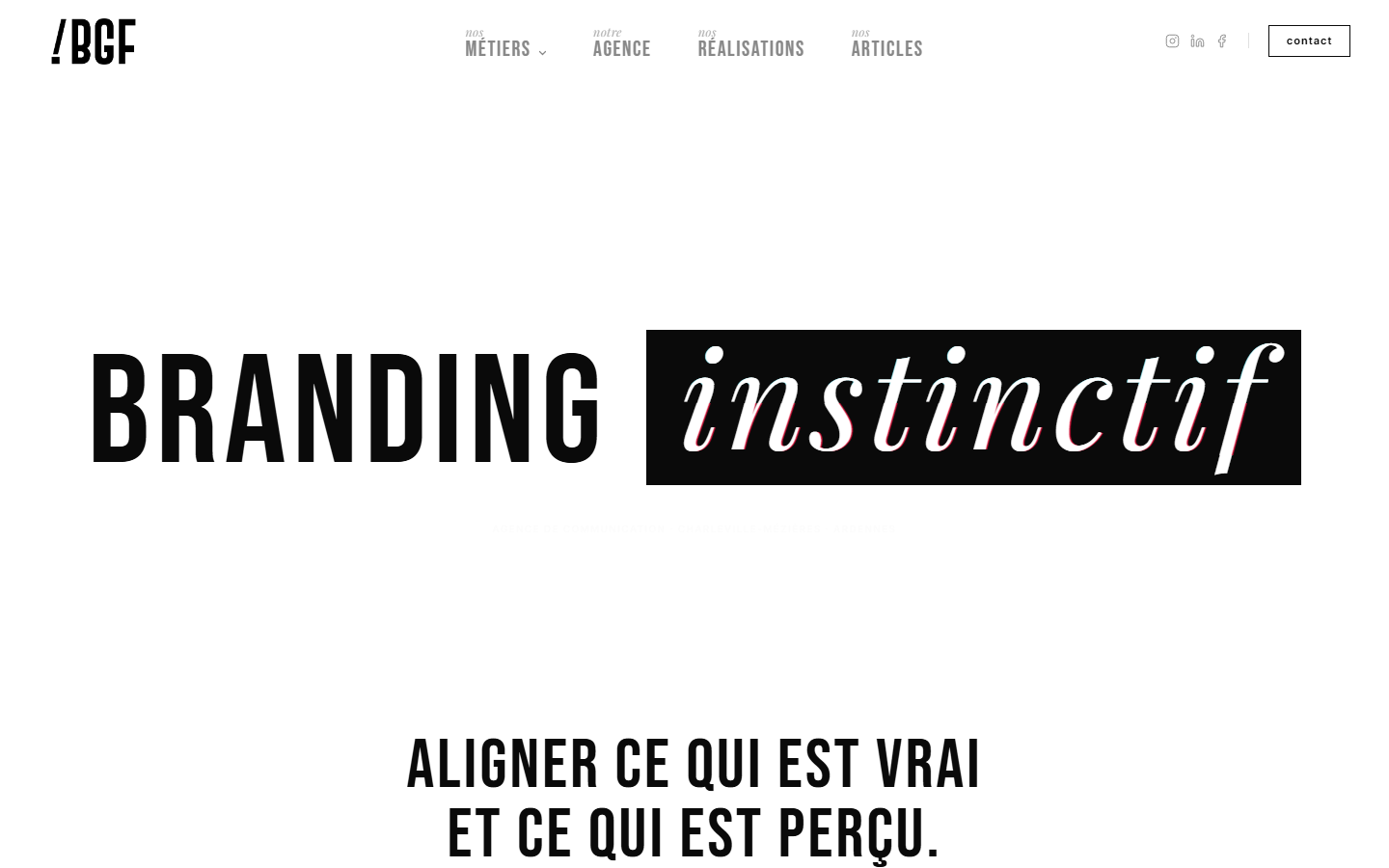 Aperçu du site de BGF ANIMATION COMMUNICATION
