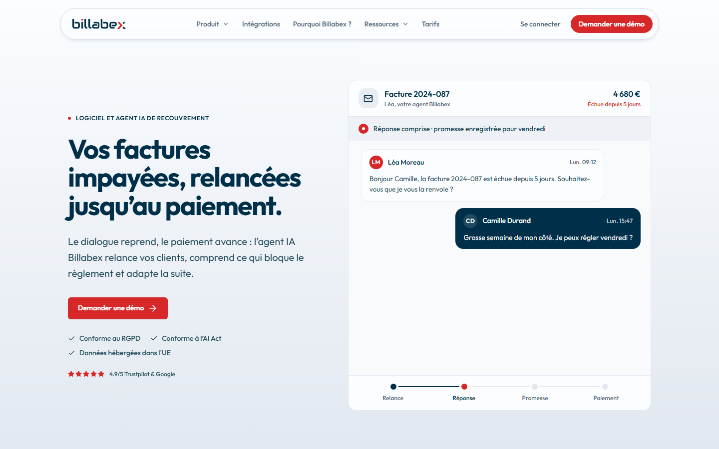 Aperçu du site de BILLABEX