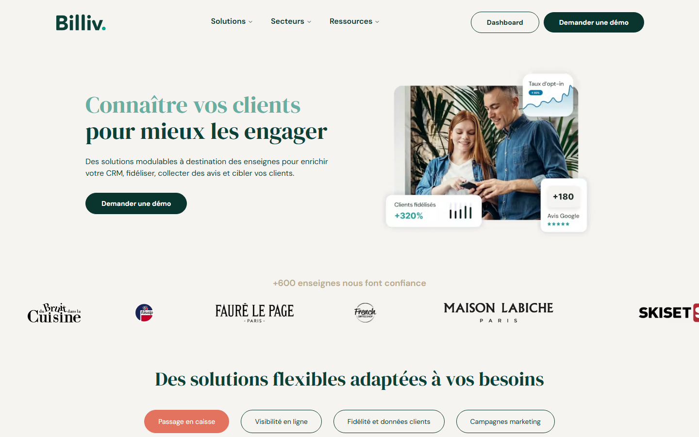 Aperçu du site de BILLIV