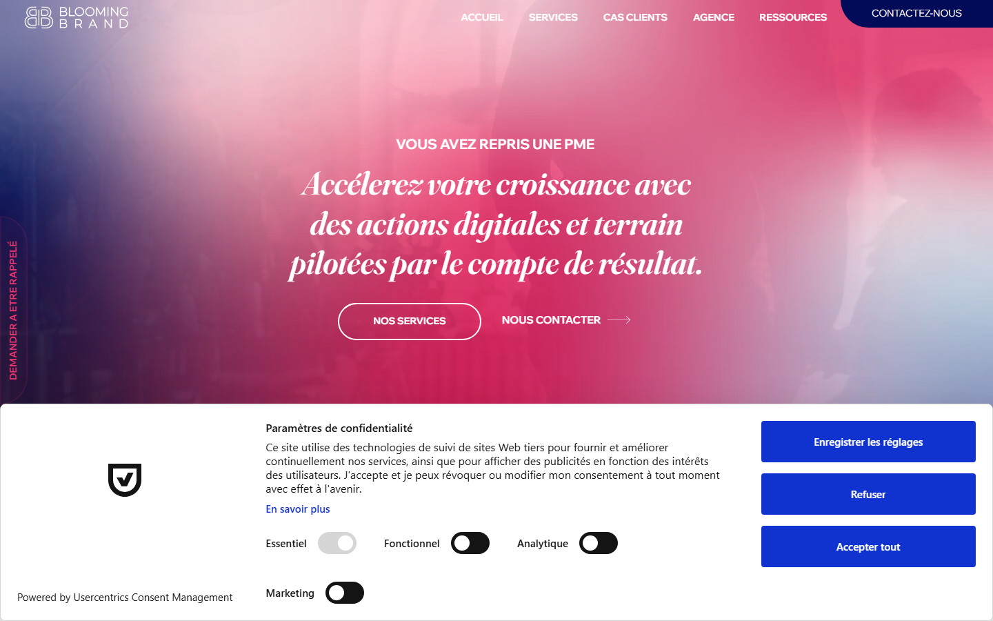 Aperçu du site de BLOOMING BRAND