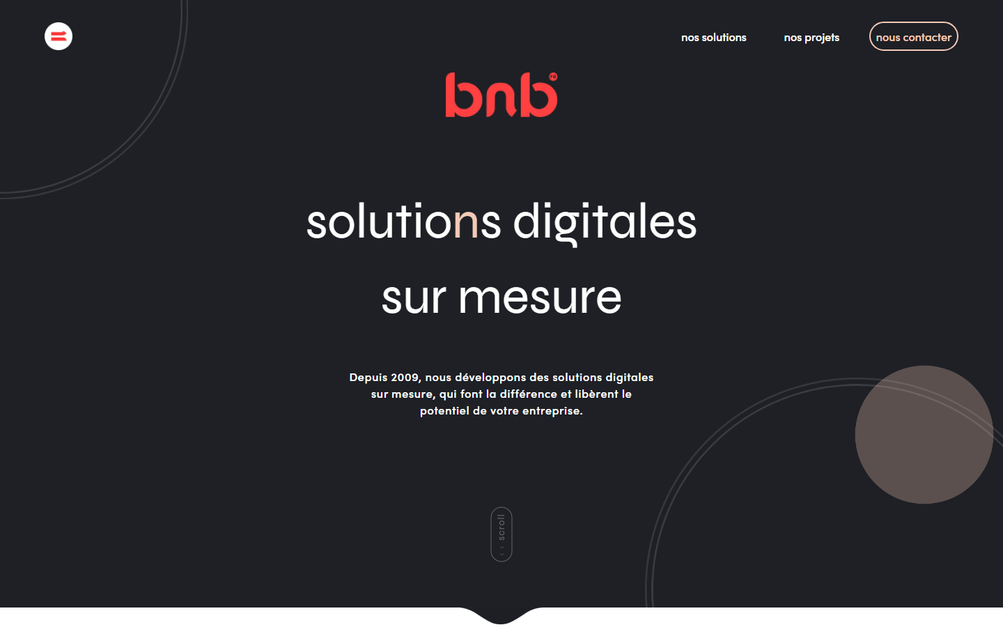 Aperçu du site de B&b Web Expertise