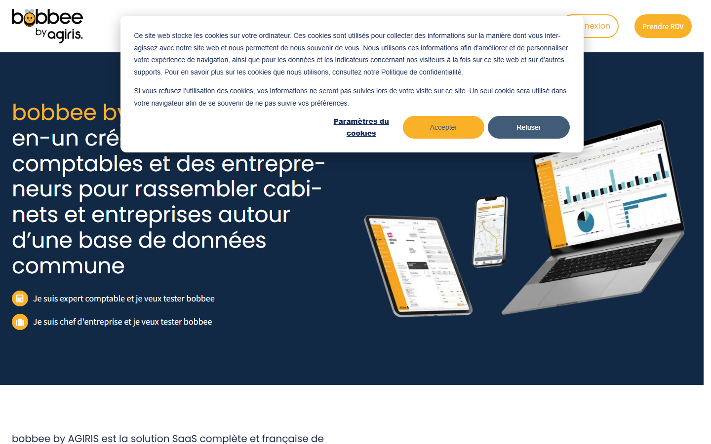 Aperçu du site de bobbee