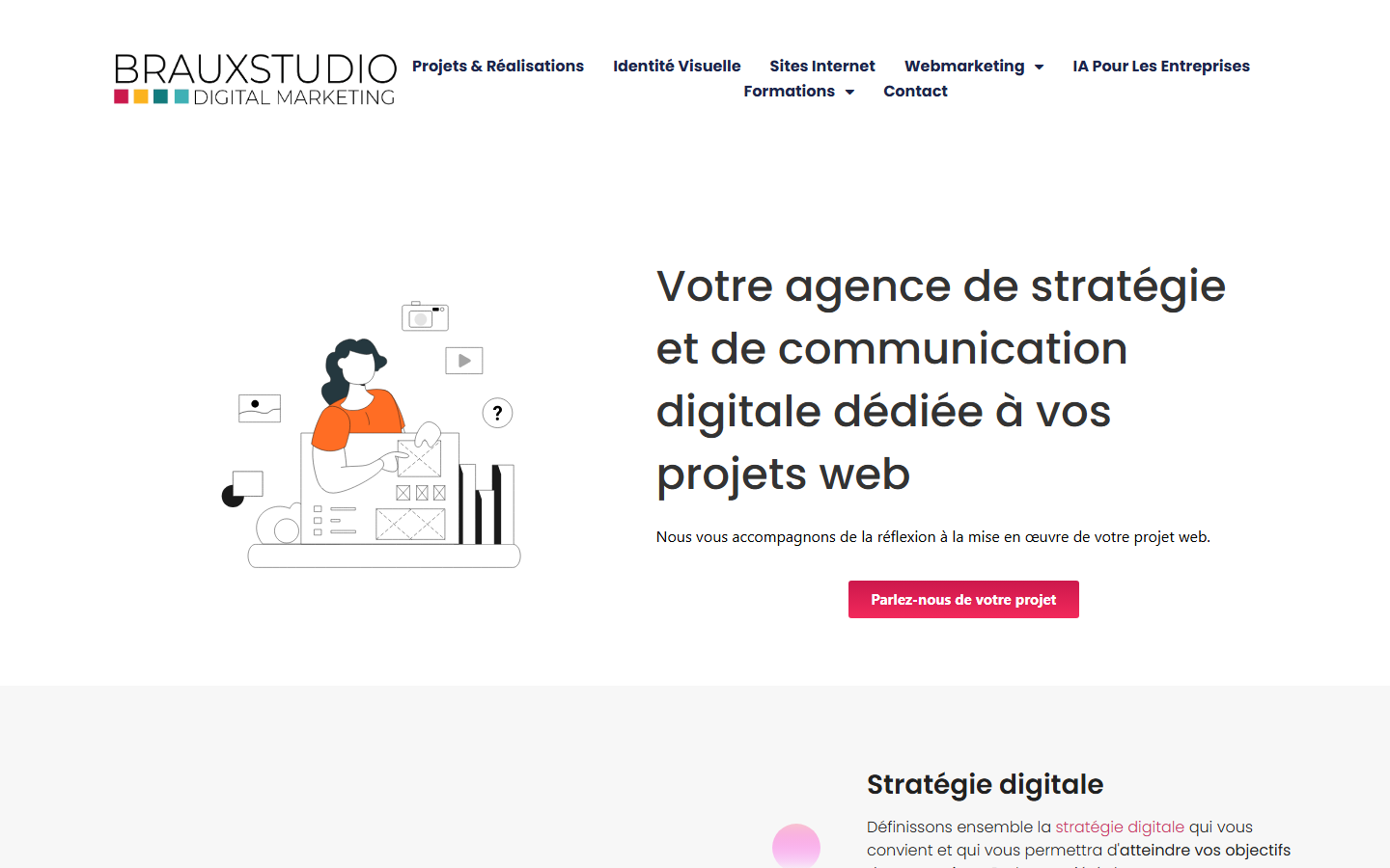 Aperçu du site de B. RAUX STUDIO