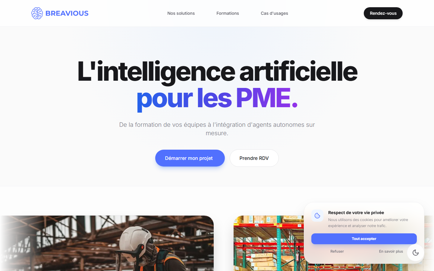 Aperçu du site de BREAVIOUS