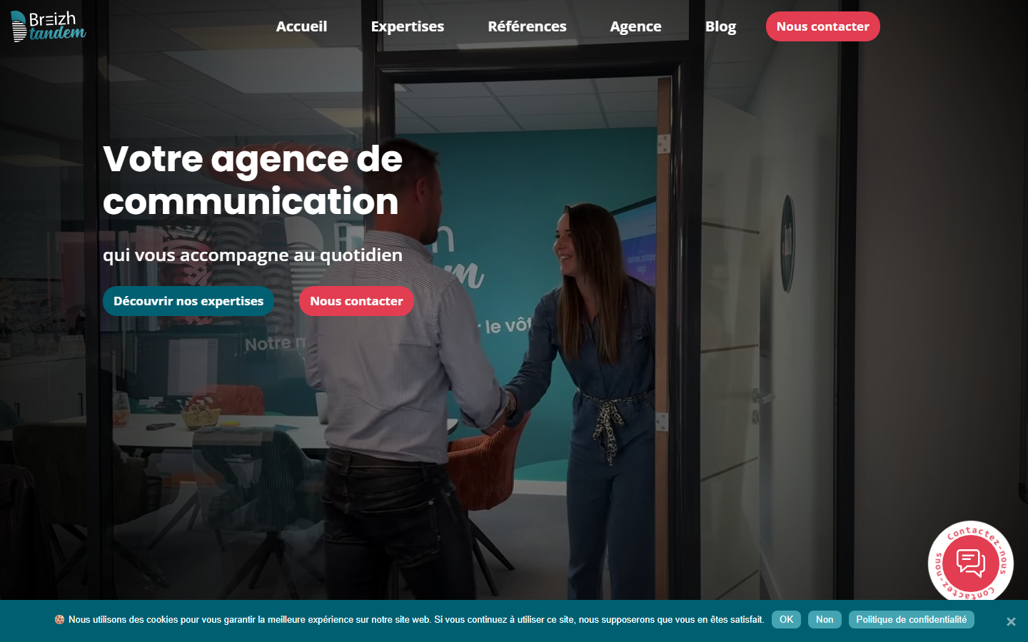 Aperçu du site de BREIZH TANDEM