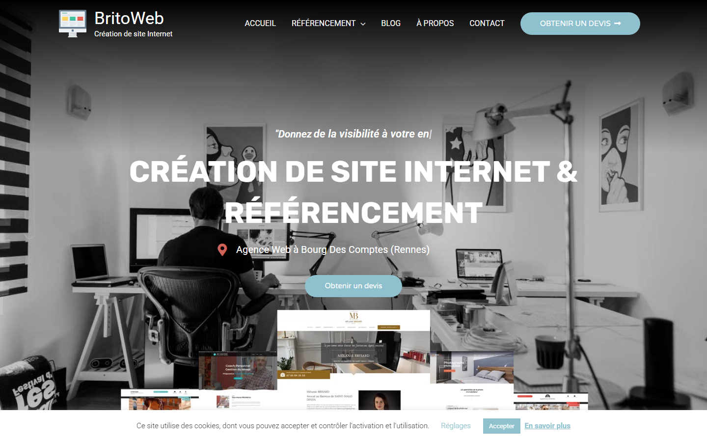 Aperçu du site de Britoweb