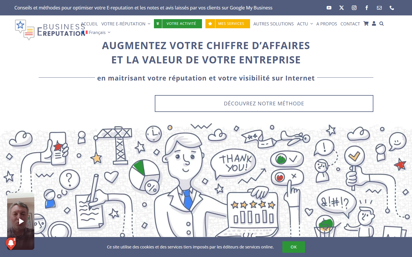 Aperçu du site de Nicolas Laustriat - Business Ereputation