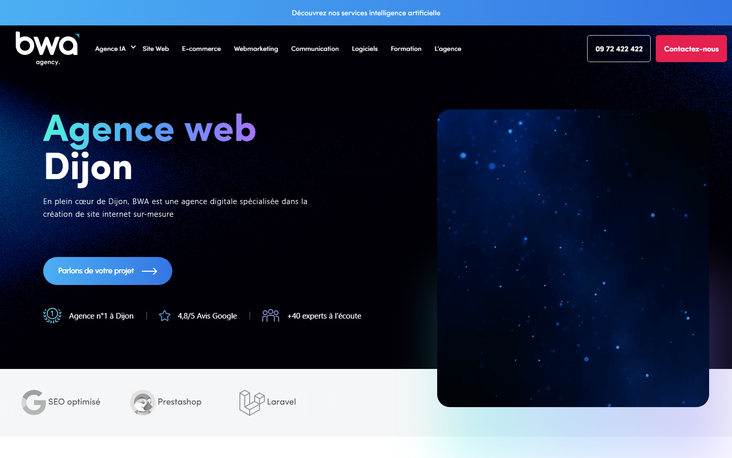 Aperçu du site de BUSINESS WEB AGENCE