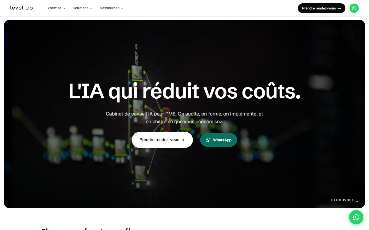 Aperçu du site de Buzz