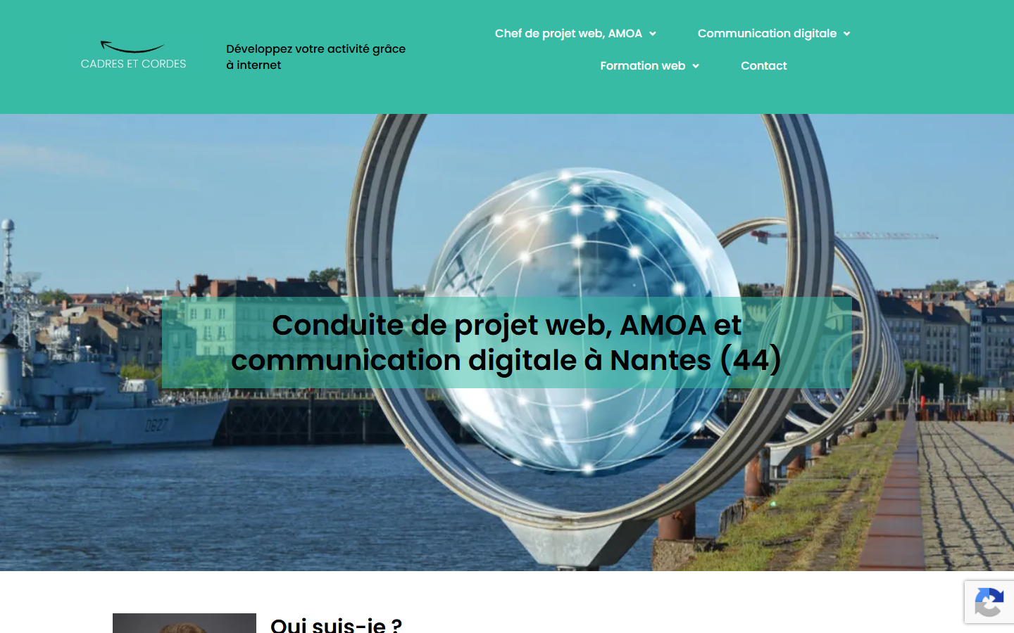 Aperçu du site de CADRES ET CORDES