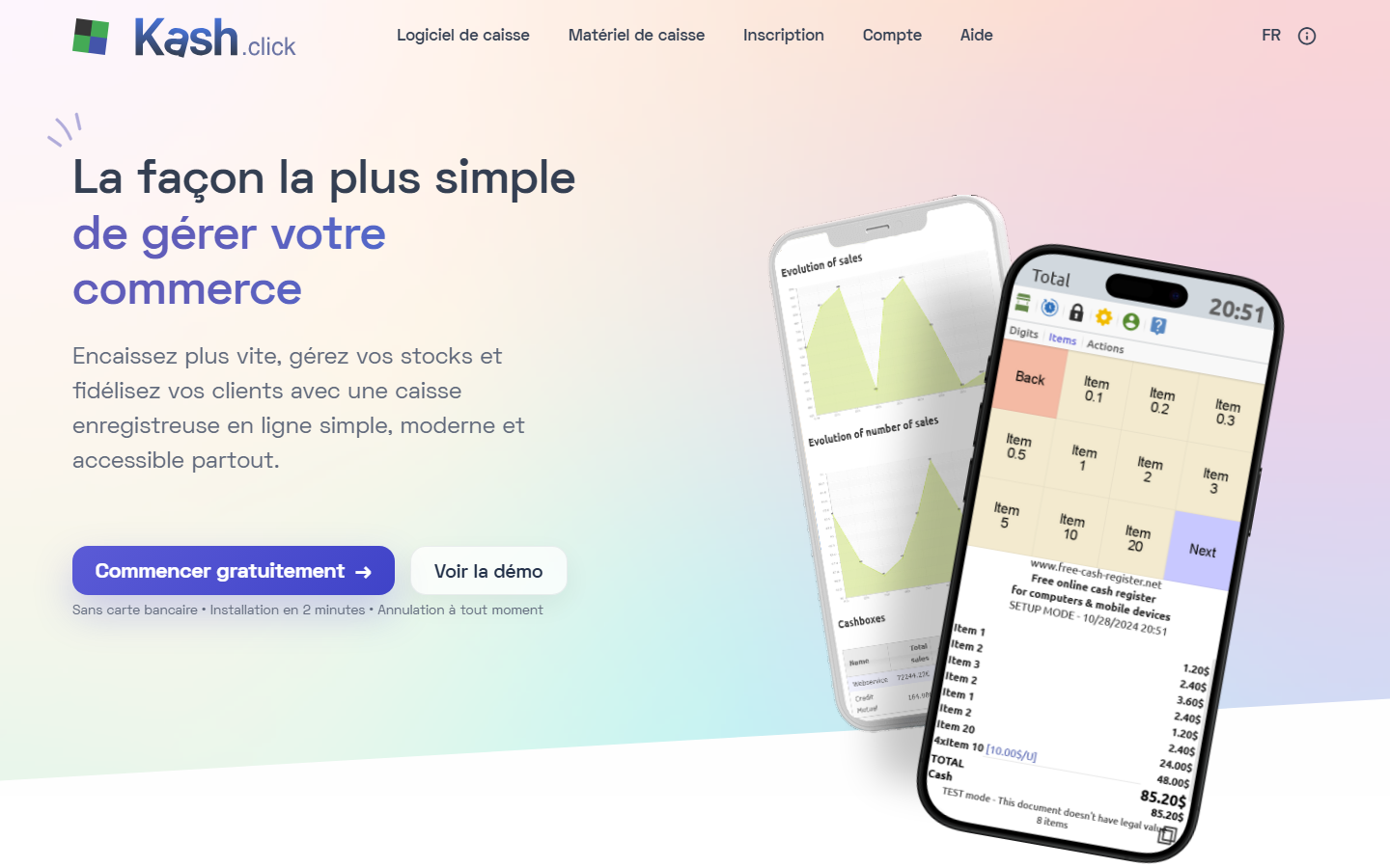 Aperçu du site de Caisse.enregistreuse.fr