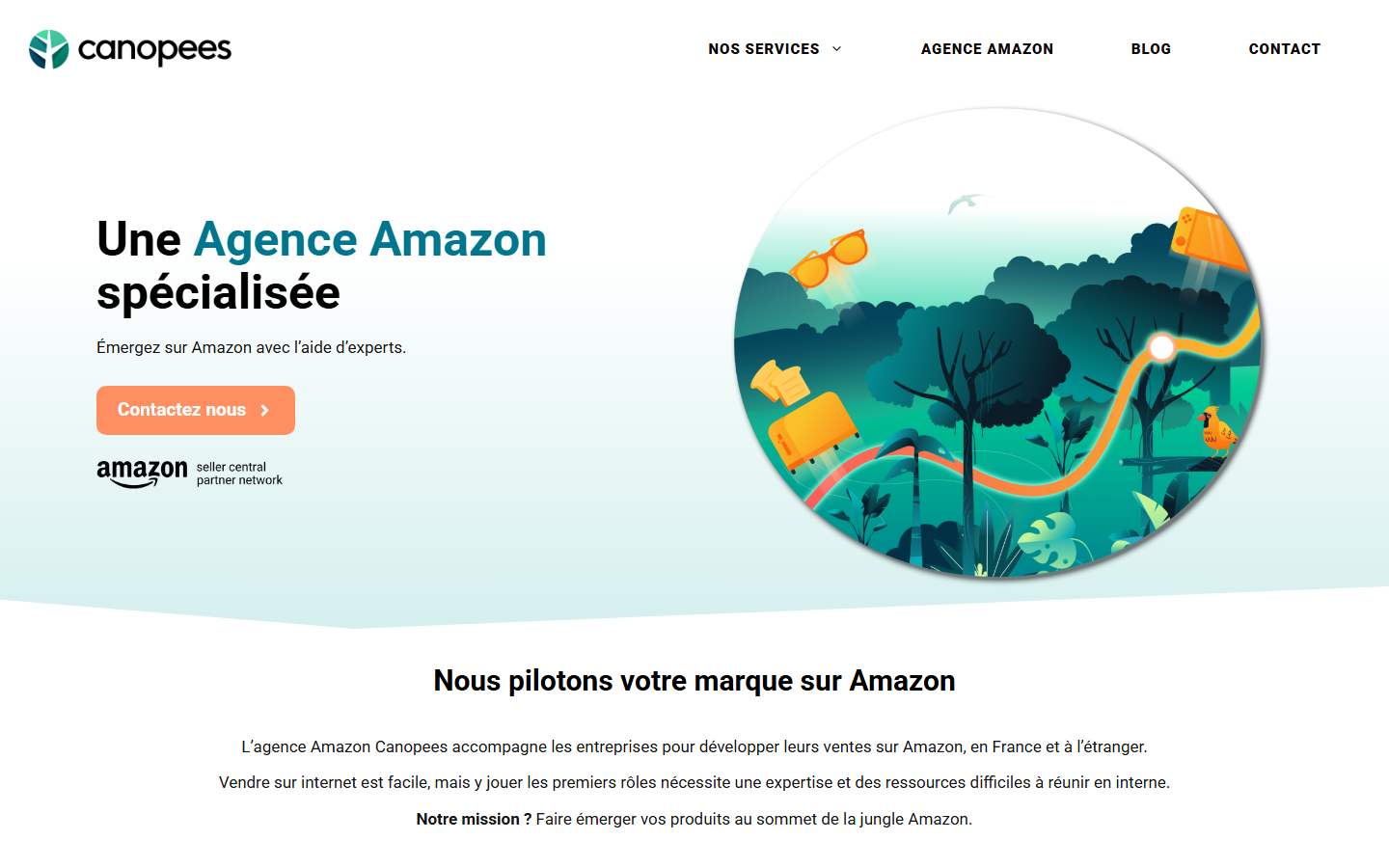 Aperçu du site de Canopees