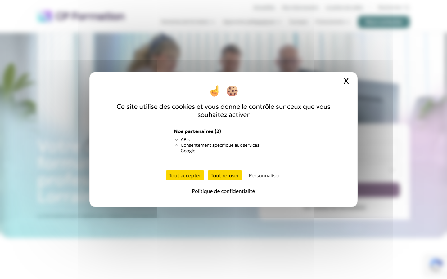 Aperçu du site de CAPTIVANTE RH