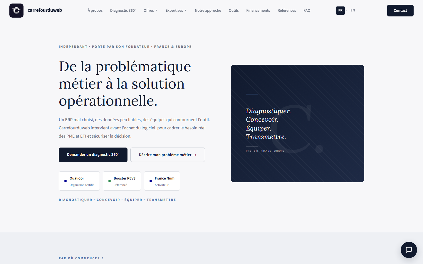 Aperçu du site de Carrefourduweb