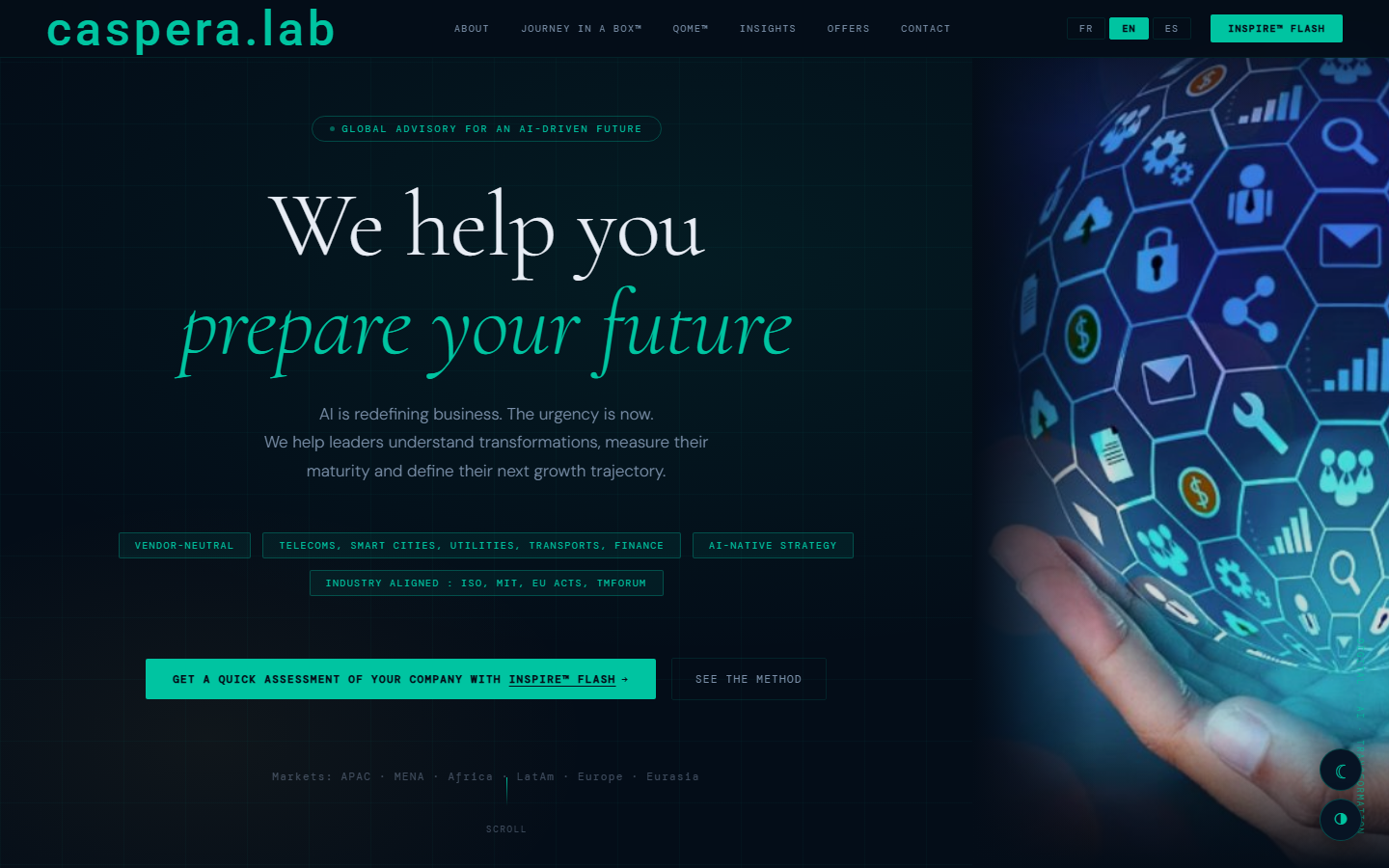 Aperçu du site de CASPERA-LAB