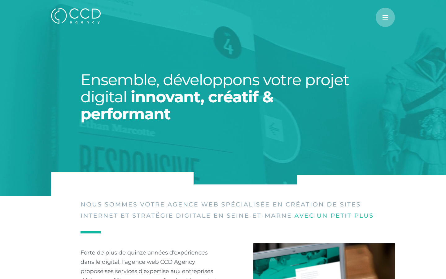Aperçu du site de CCD Agency