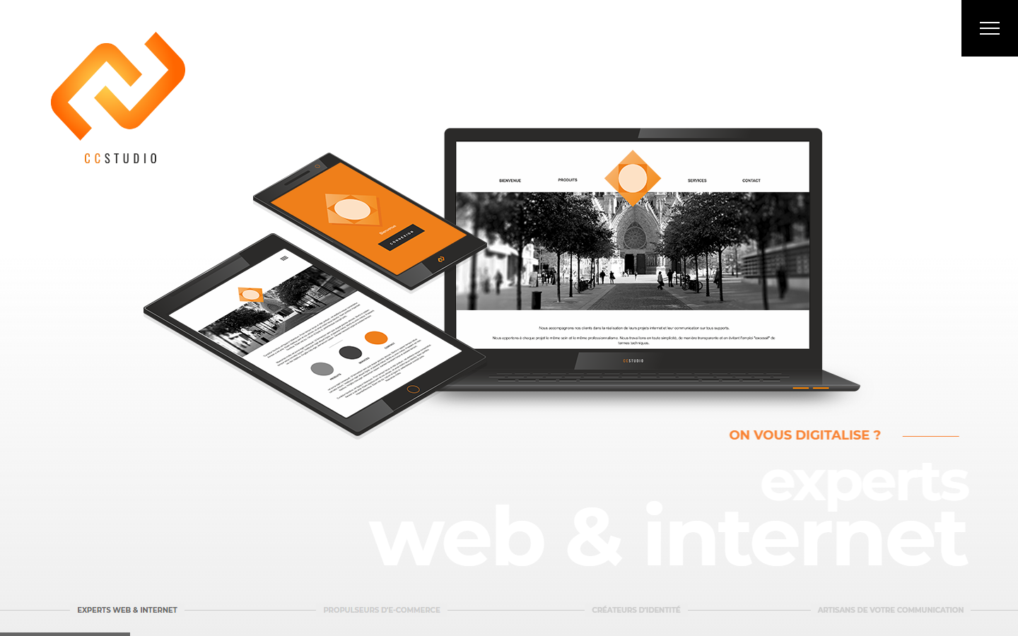 Aperçu du site de Agence CCstudio