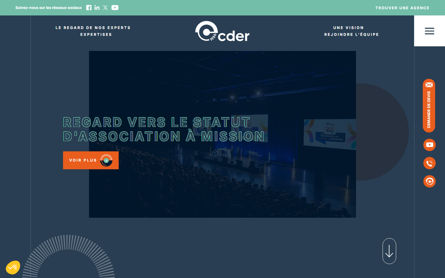 Aperçu du site de CDER