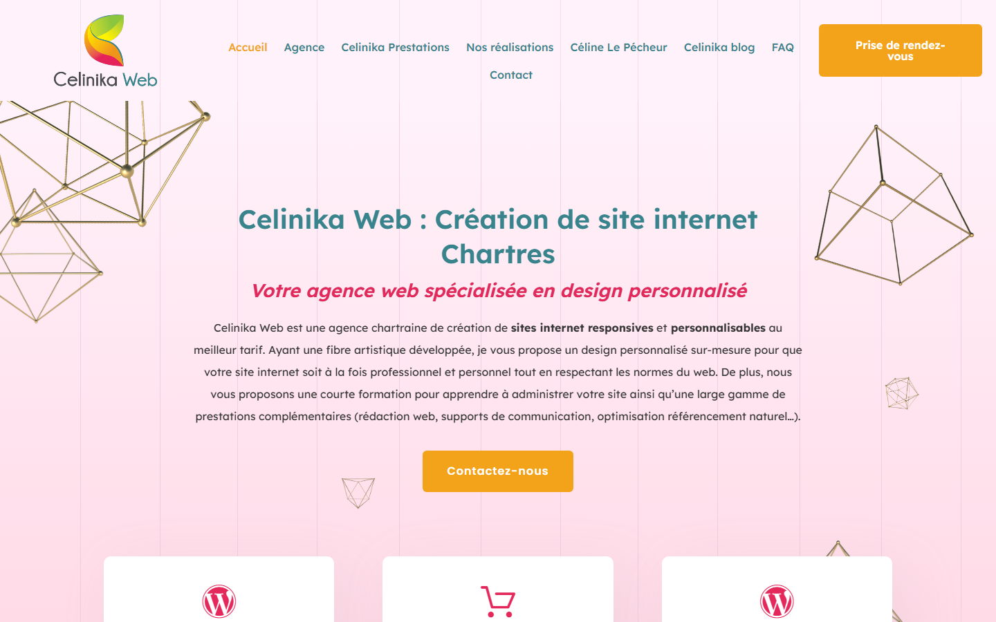 Aperçu du site de Céline LE PECHEUR - Agence Celinika Web