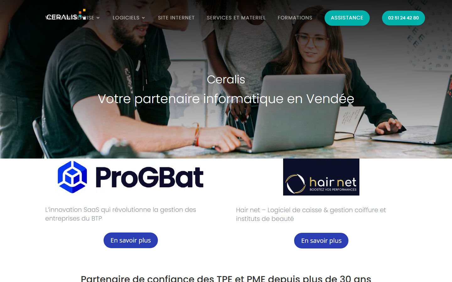 Aperçu du site de CERALIS
