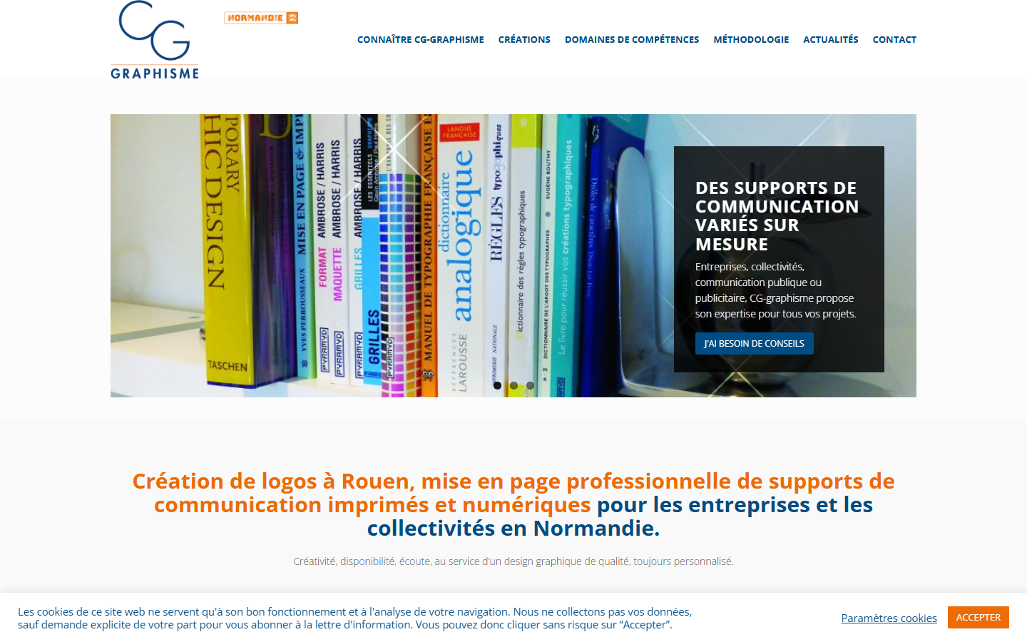 Aperçu du site de Charlotte Giaquinta - CG-graphisme