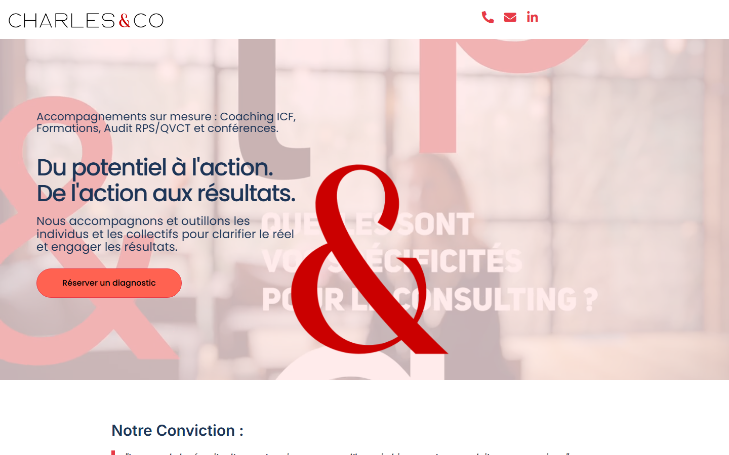 Aperçu du site de CHARLES&CO