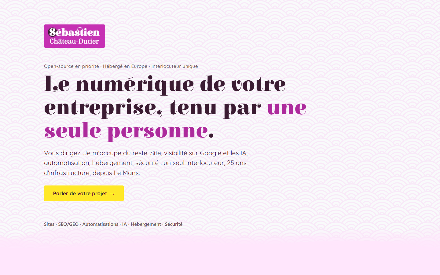 Aperçu du site de CHATEAU-DUTIER