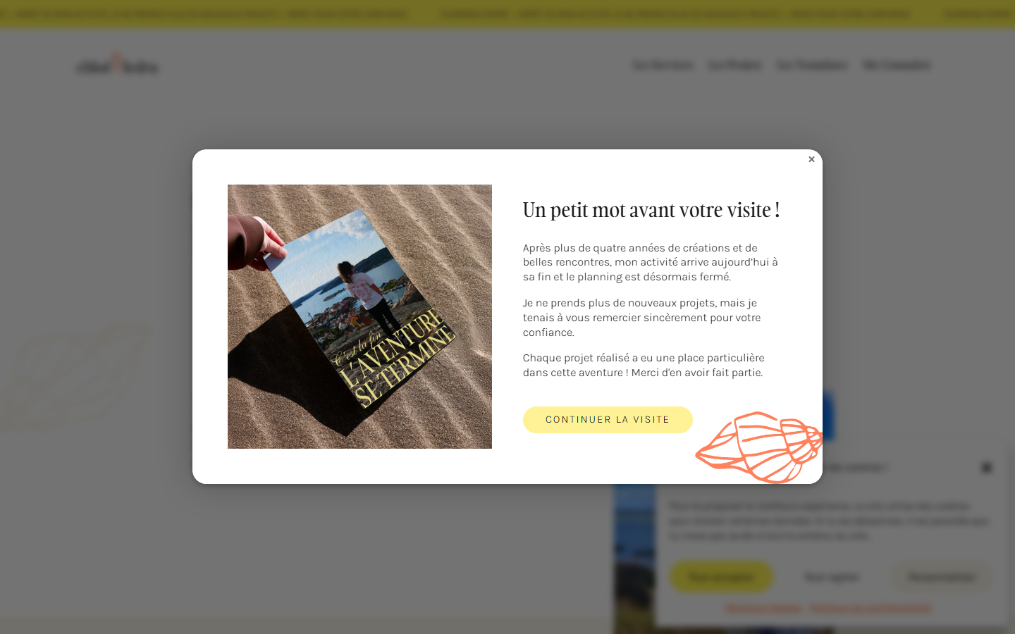 Aperçu du site de CHLOE LEDRU