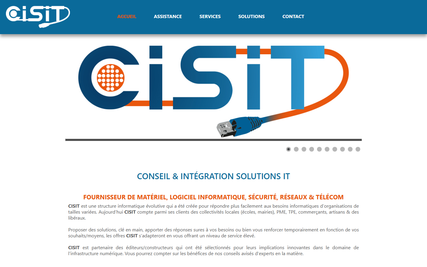 Aperçu du site de CISIT