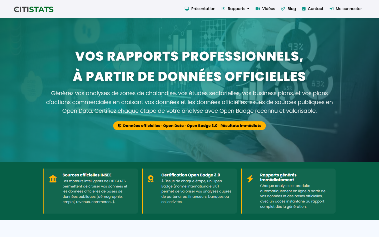 Aperçu du site de CITICA