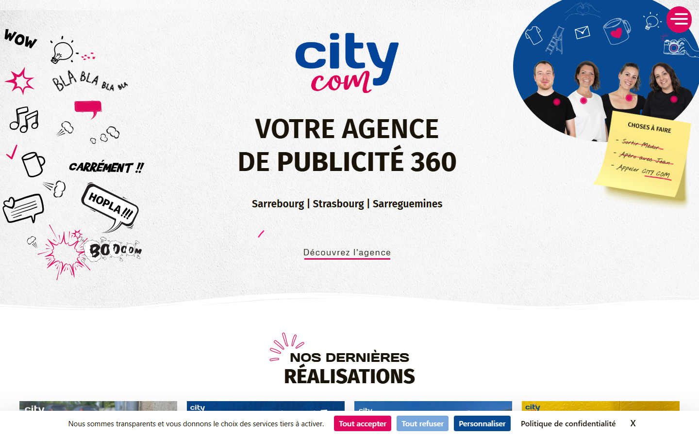 Aperçu du site de CITY COM