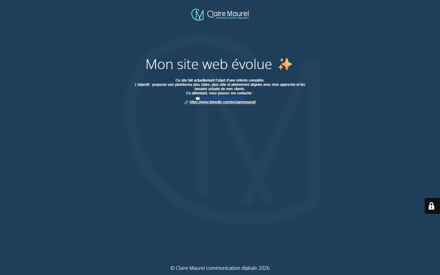 Aperçu du site de Claire MAUREL