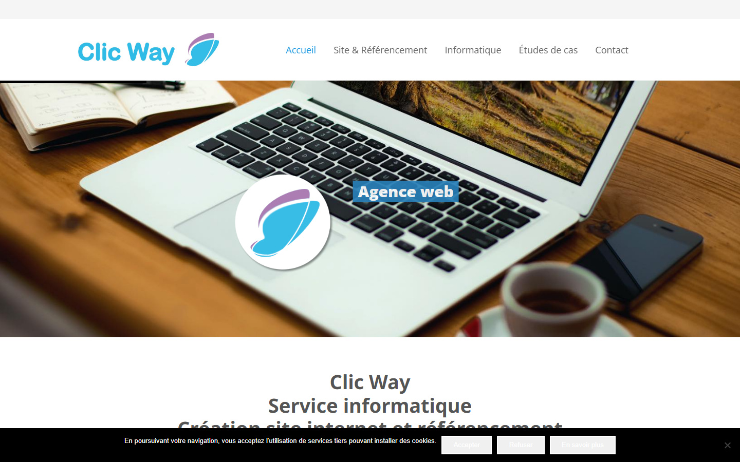 Aperçu du site de CLIC WAY