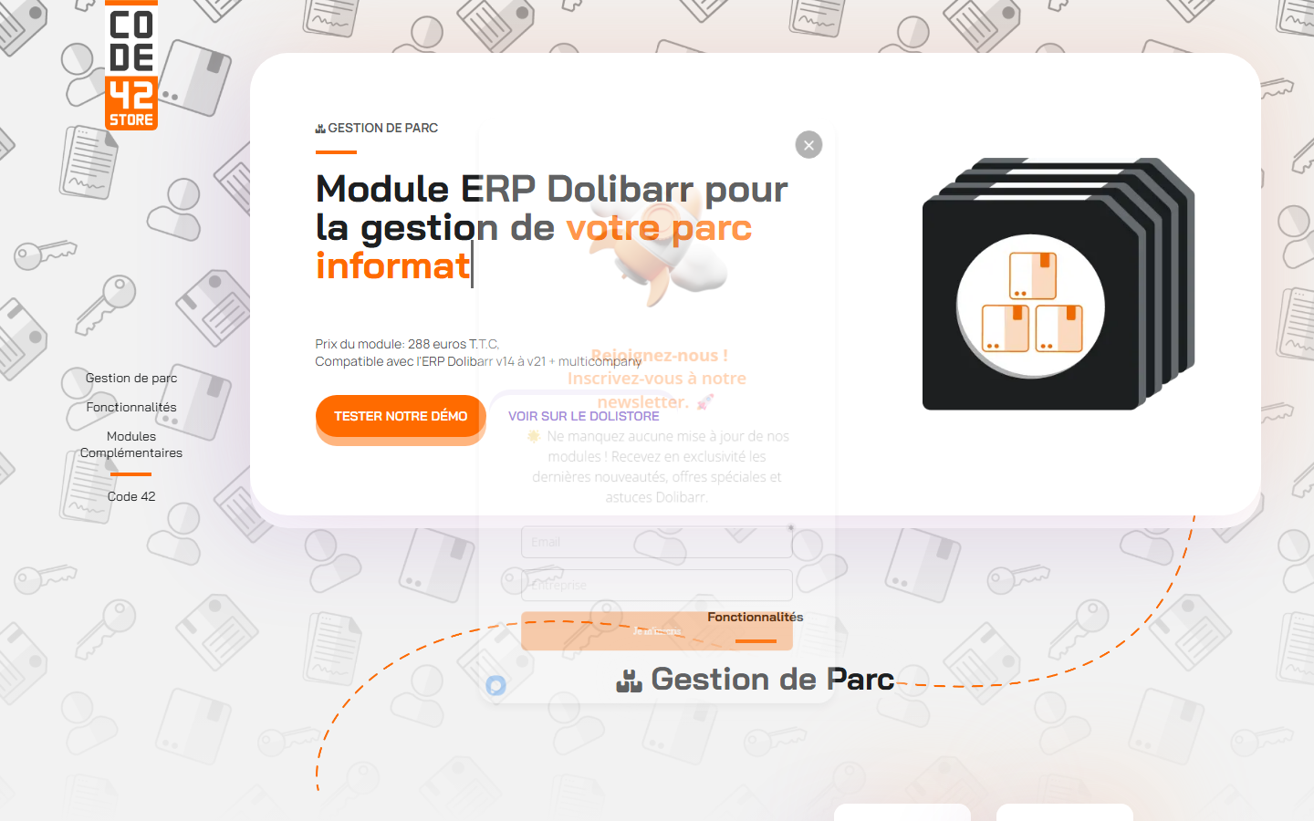 Aperçu du site de CODE 42