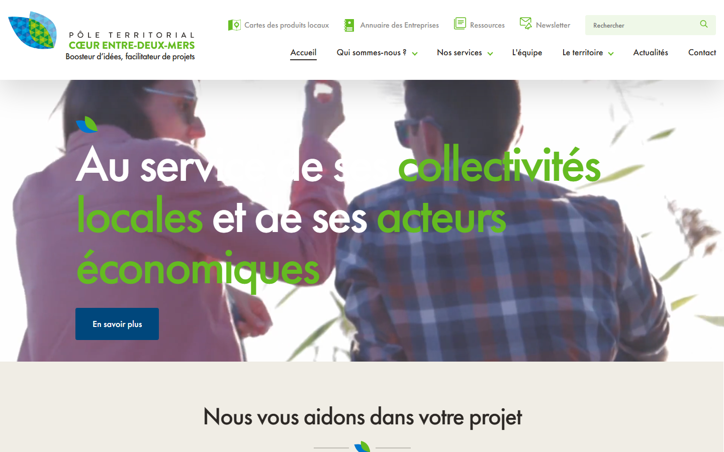 Aperçu du site de POLE TERRITORIAL DU COEUR ENTRE DEUX MERS