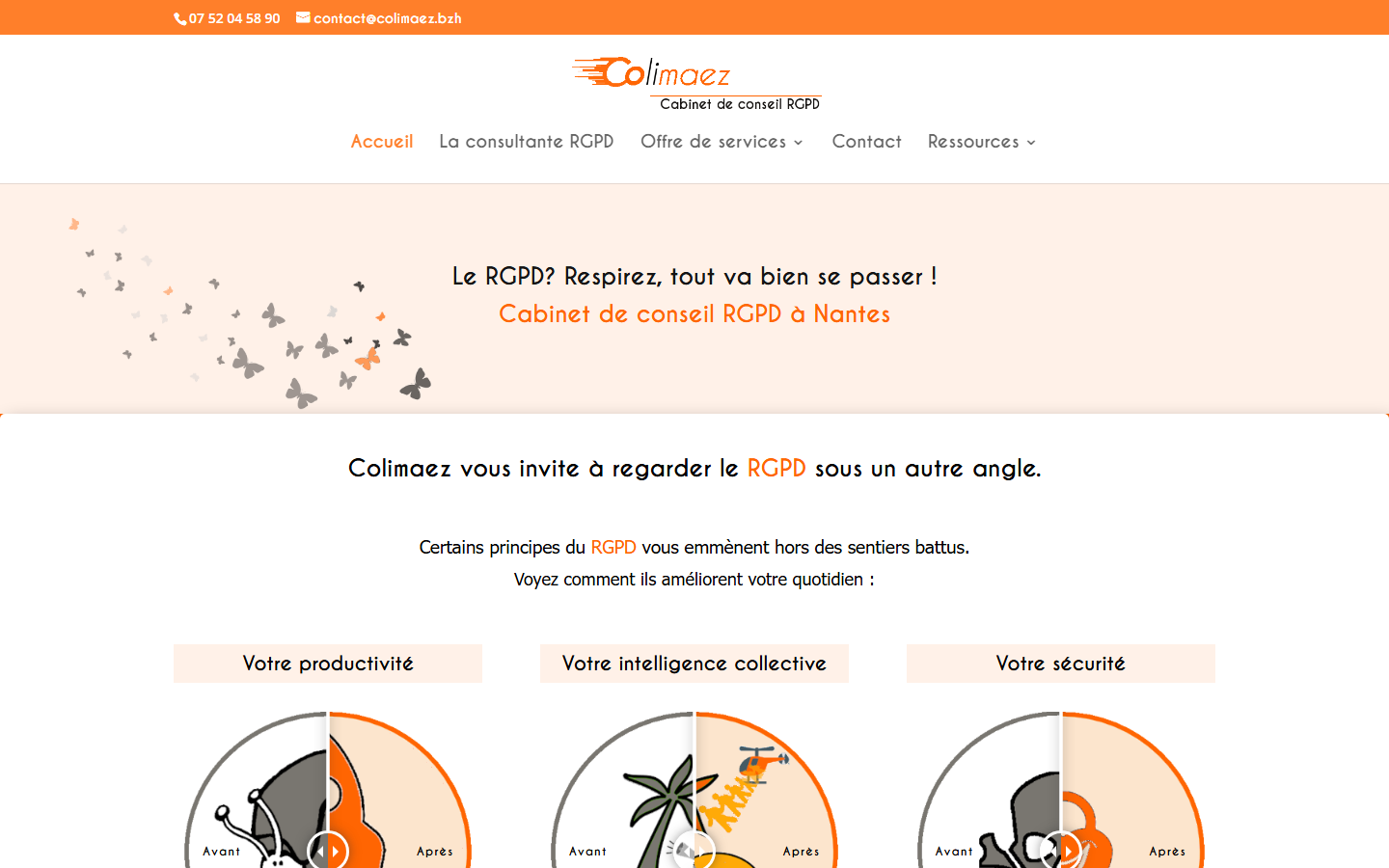 Aperçu du site de Clara MOUSSETTE