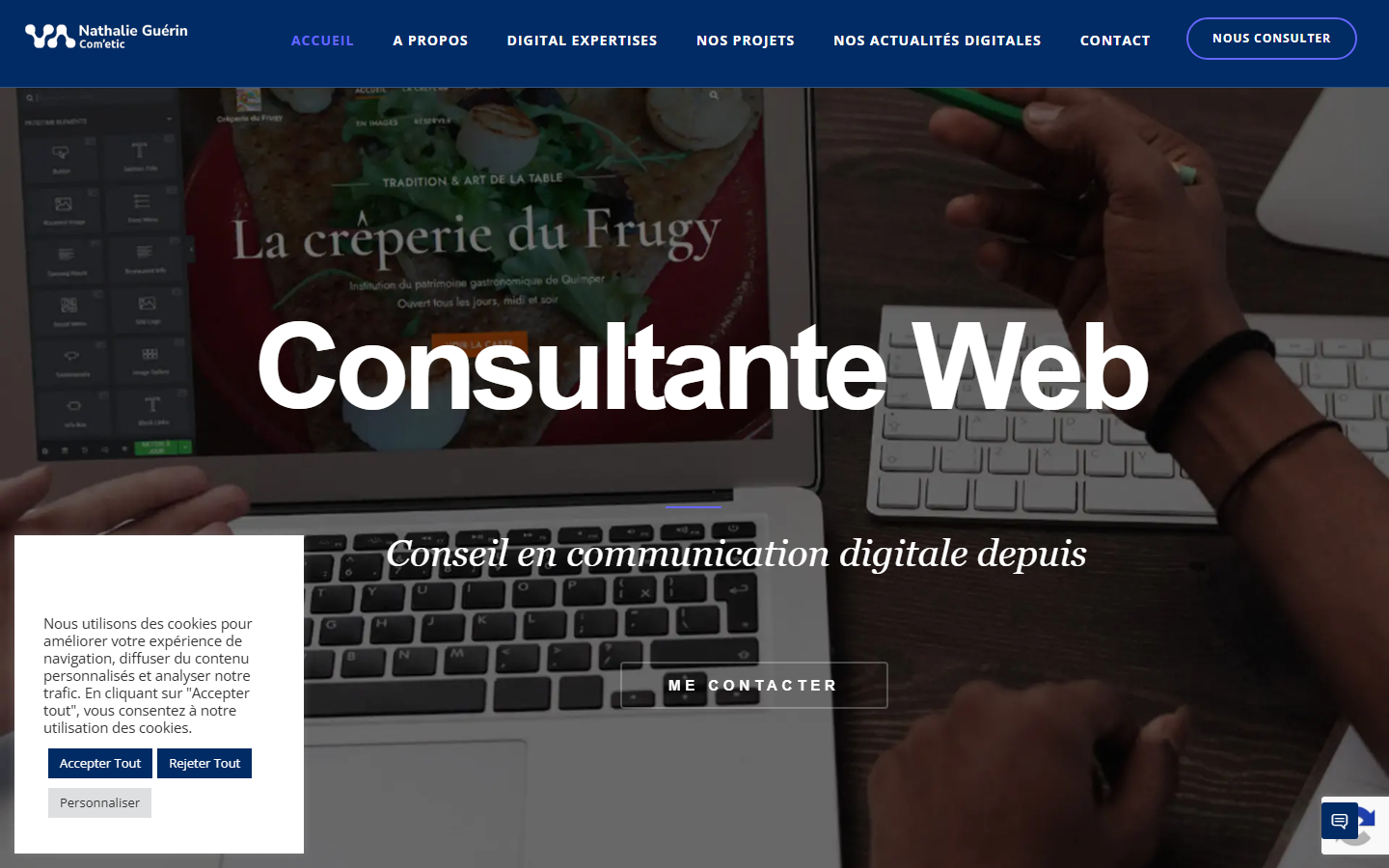 Aperçu du site de COM'ETIC
