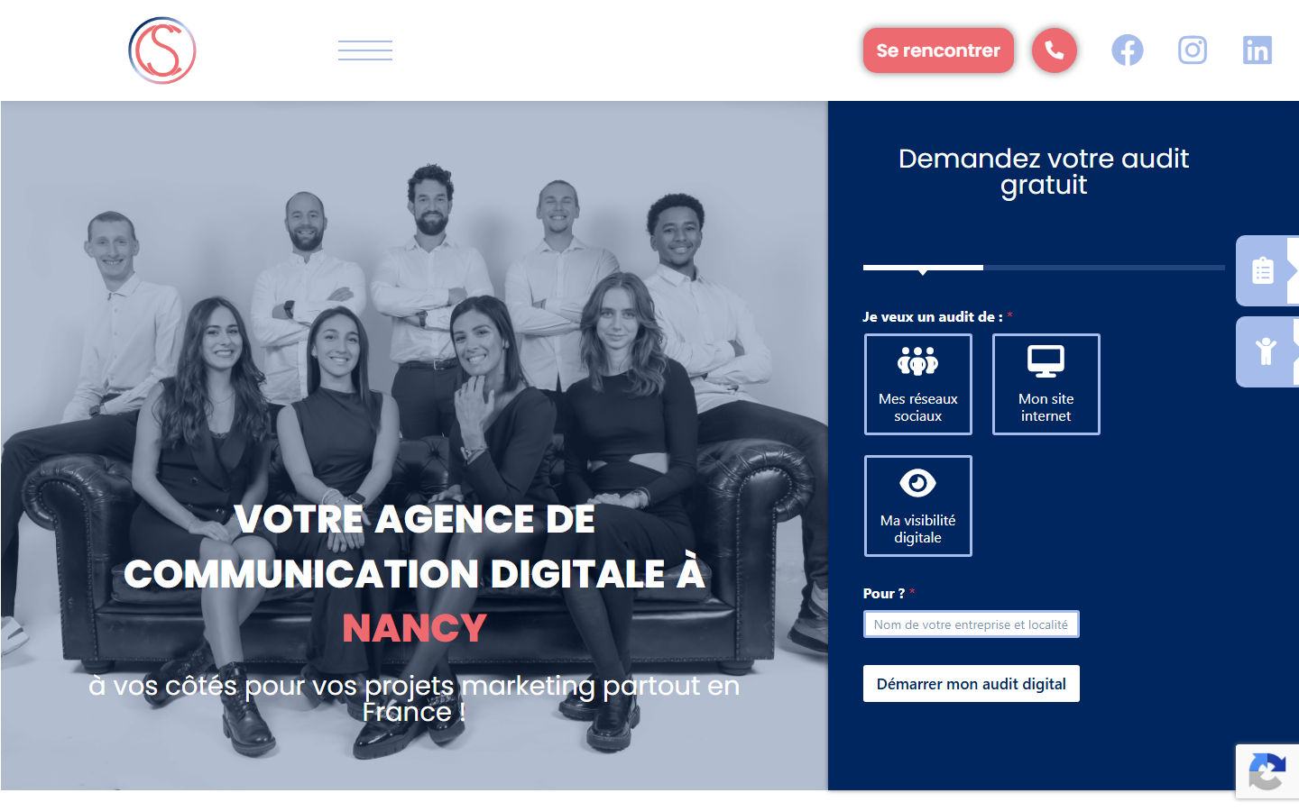 Aperçu du site de COM SEE