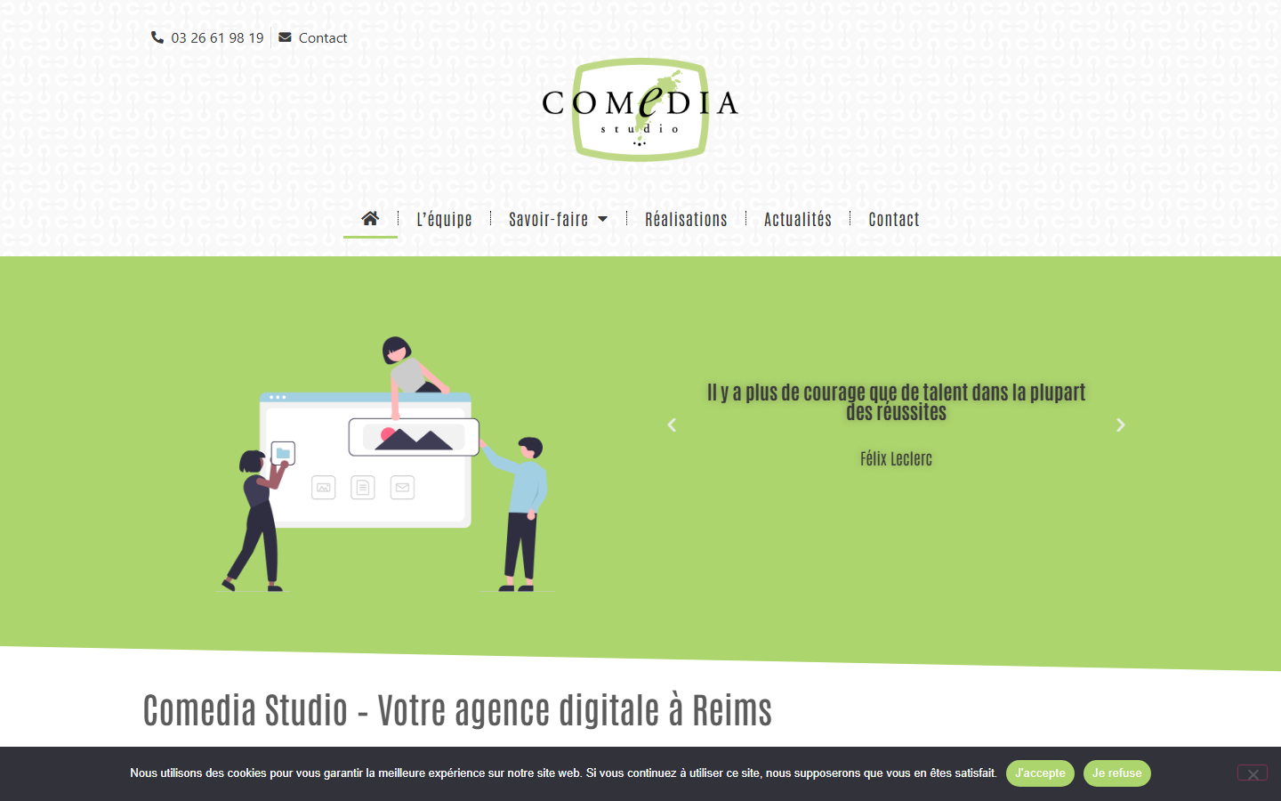 Aperçu du site de COMEDIA STUDIO