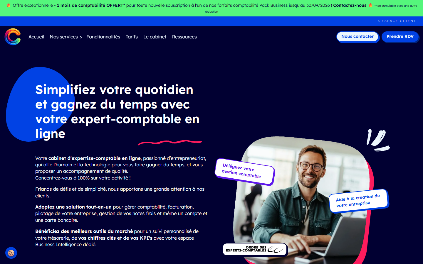 Aperçu du site de Compta 4 You