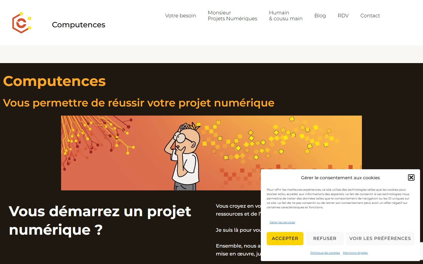 Aperçu du site de COMPUTENCES
