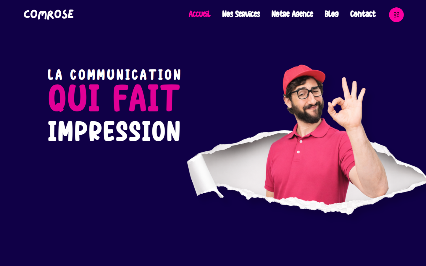 Aperçu du site de COM ROSE