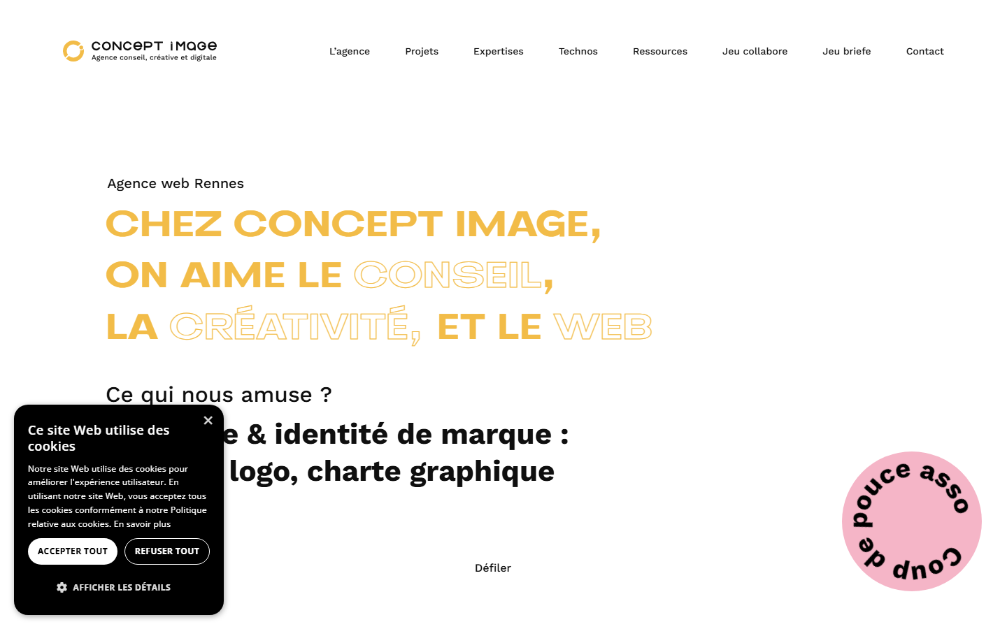 Aperçu du site de C2IS
