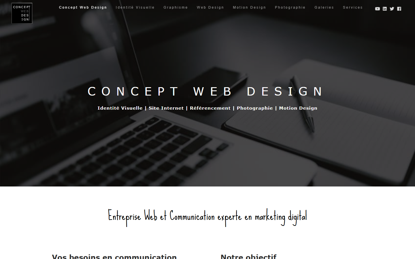Aperçu du site de Concept Web Design